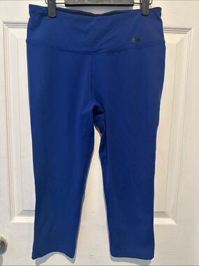 Nike Blue Capri Leggings with Swoosh